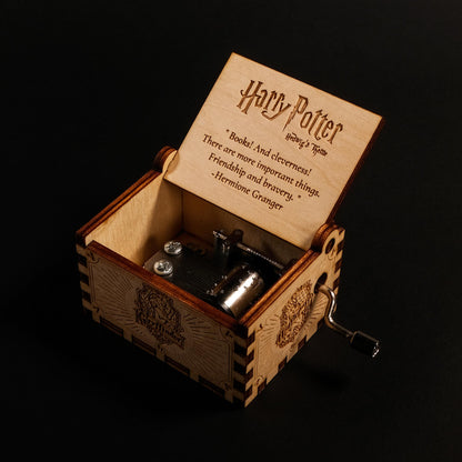 Personalized Hand Crank Music Box - Hogwarts Castle