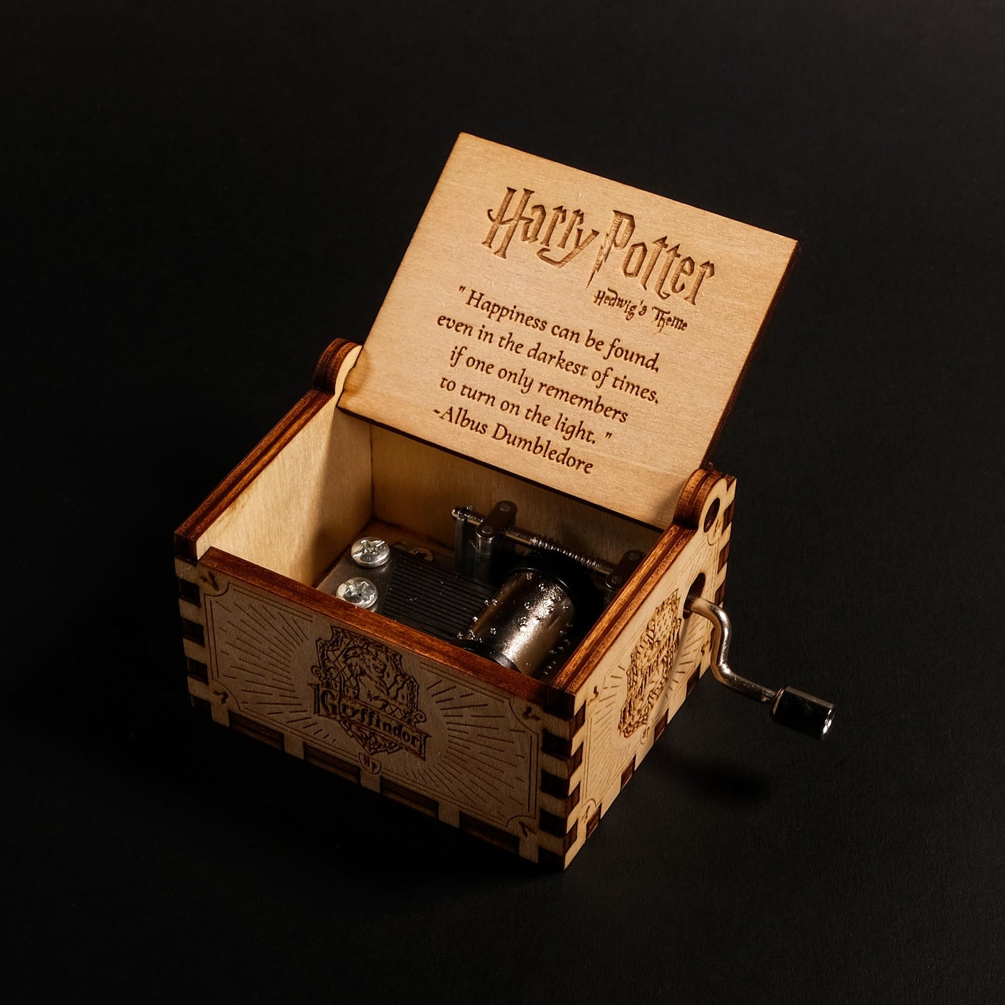 Personalized Hand Crank Music Box - Hogwarts Castle