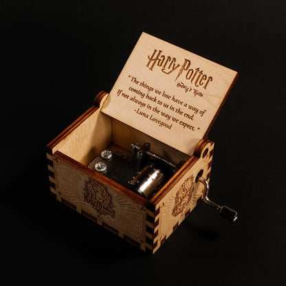 Personalized Hand Crank Music Box - Hogwarts Castle