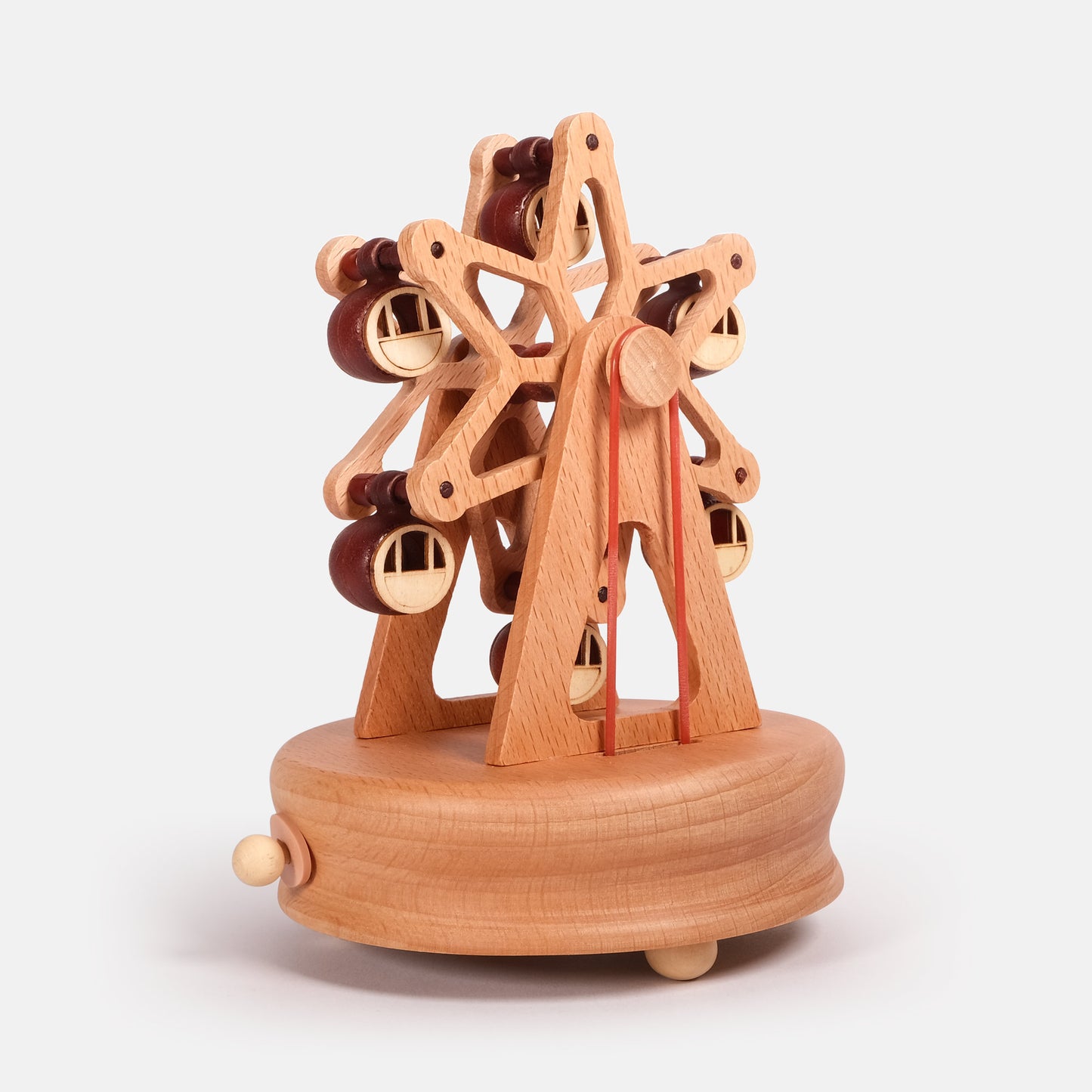 Personalized Wooden Music Box - Round Ferris Wheel