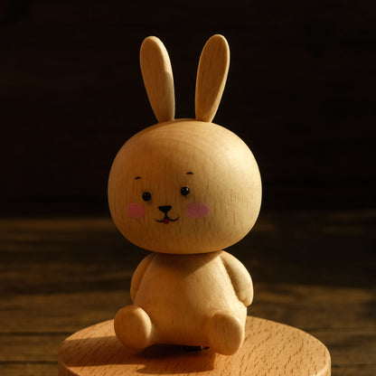 Personalized Wooden Music Box - Bunny