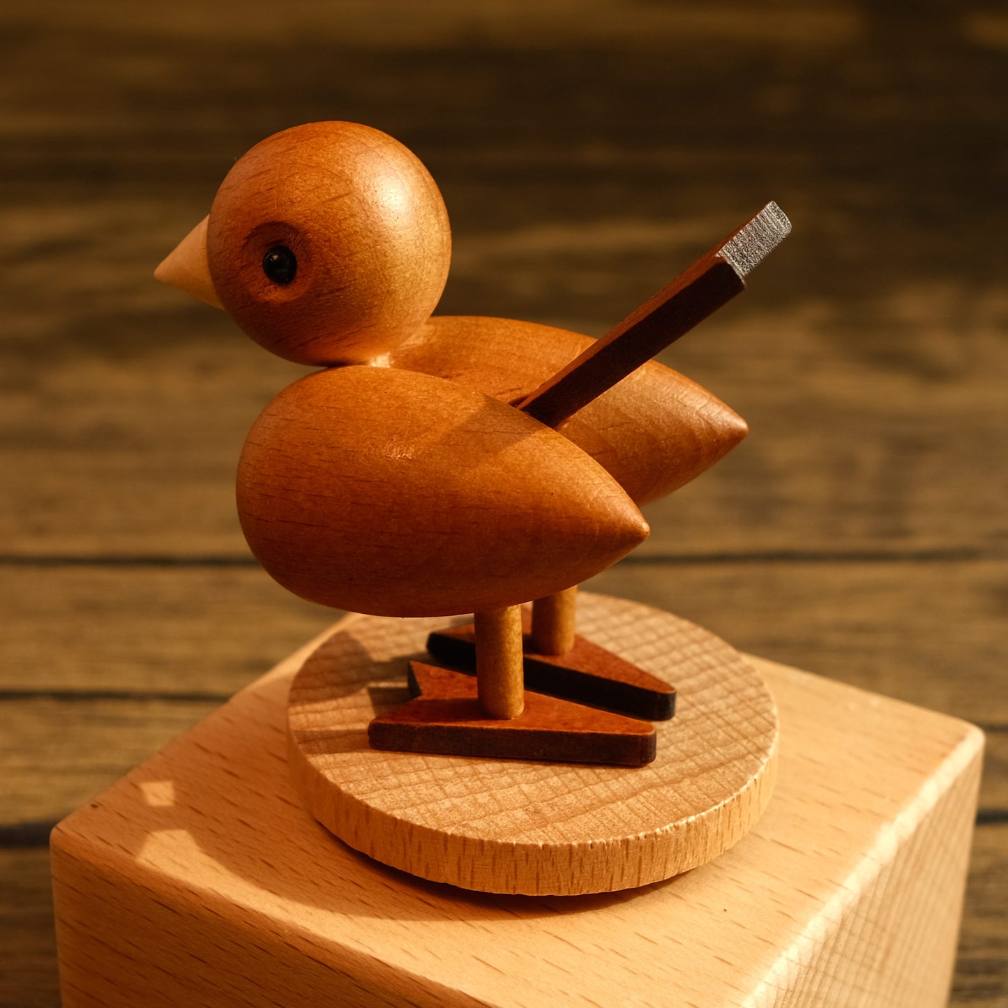 Personalized Wooden Music Box - Litte Bird