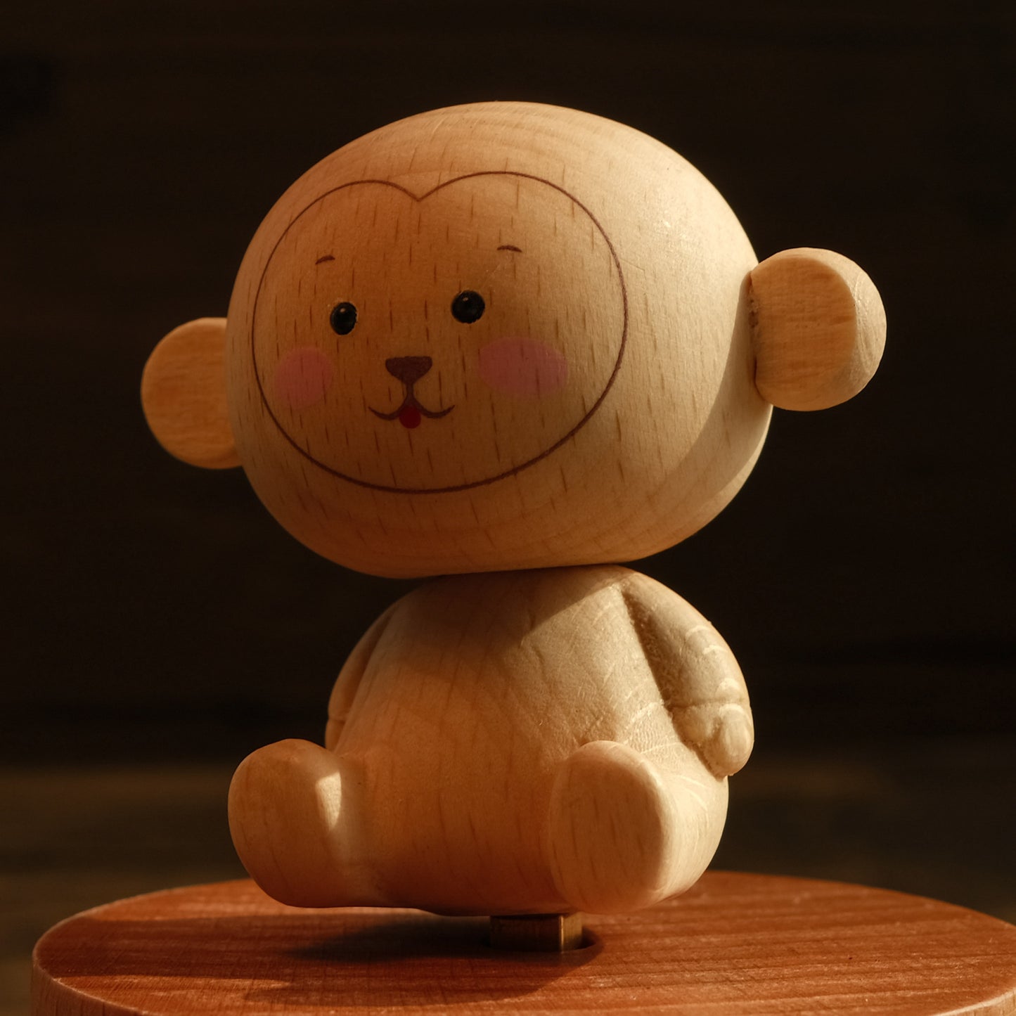 Personalized Wooden Music Box - Little Monkey