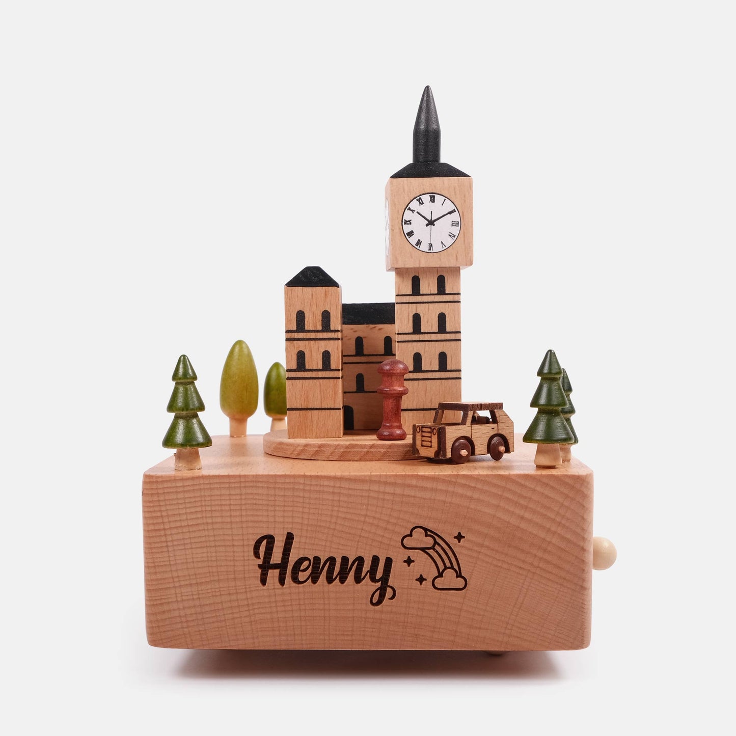 Personalized Wooden Music Box - Big Ben