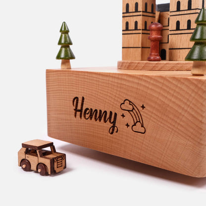 Personalized Wooden Music Box - Big Ben