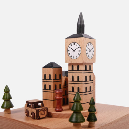 Personalized Wooden Music Box - Big Ben