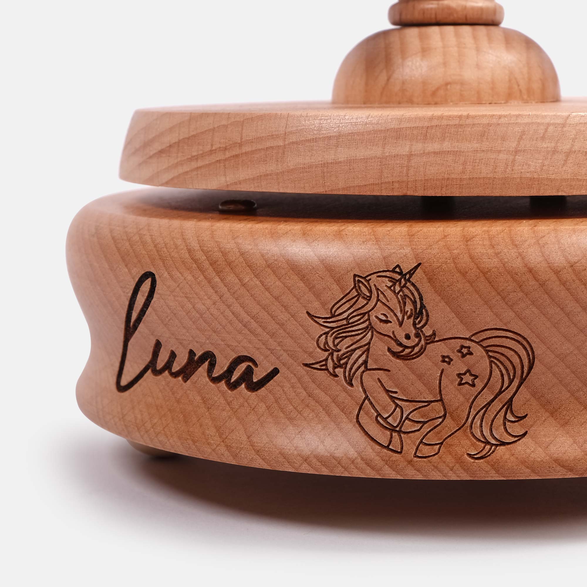 Personalized Carousel store Wooden Music Box