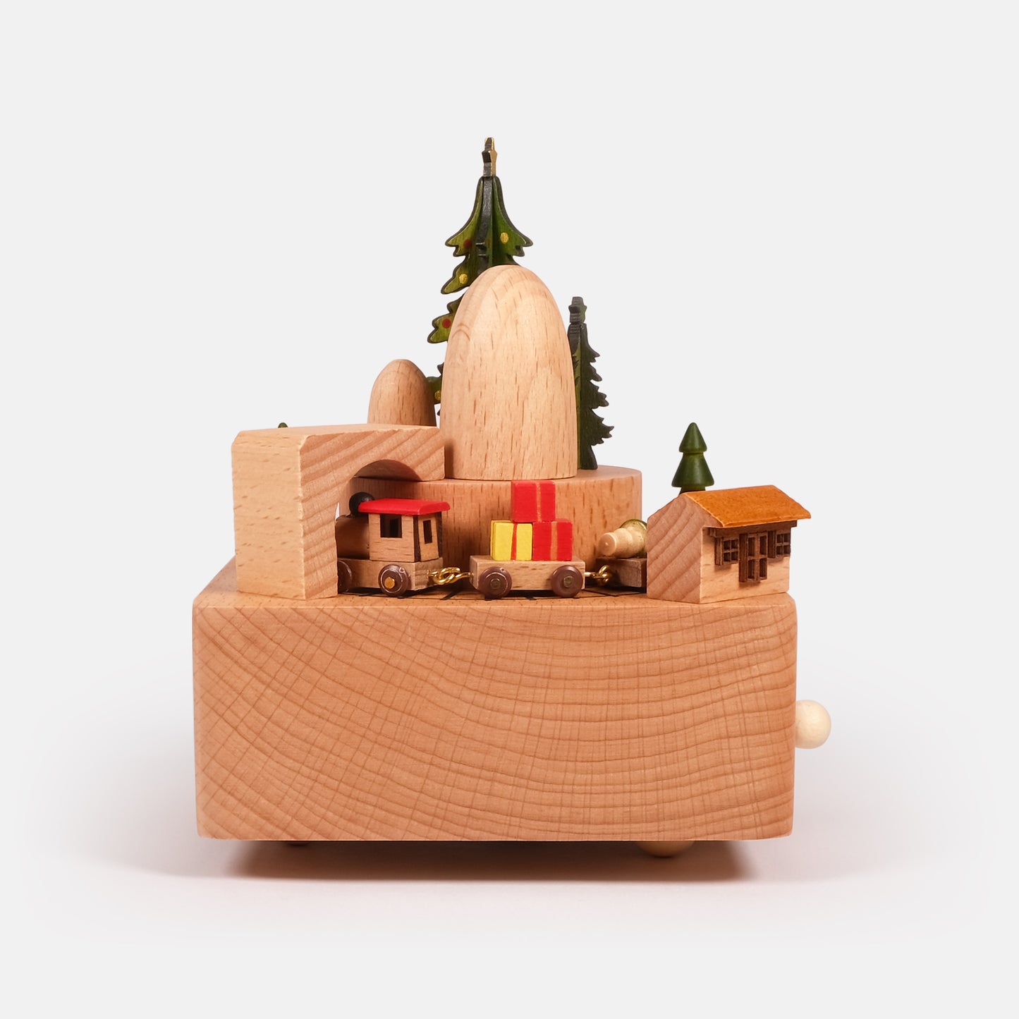 Personalized Wooden Music Box - Christmas Train